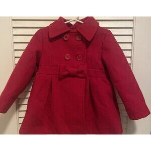 The Childrens Place Red Girls Peacoat Coat Size 2T
